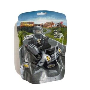 Edukie Kart Racing Pull Back Building Block 60 Pcs Ages 5-12 EK1604